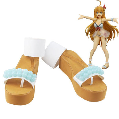 Princess Connect! Re Dive Pecorine Princess Swimsuit Anime Game Cosplay Sandals Shoes