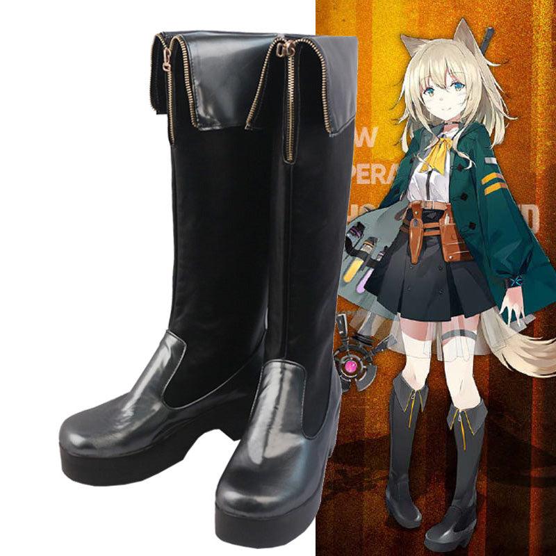 Arknights Podenco Game Cosplay Boots Shoes for Carnival Anime Party