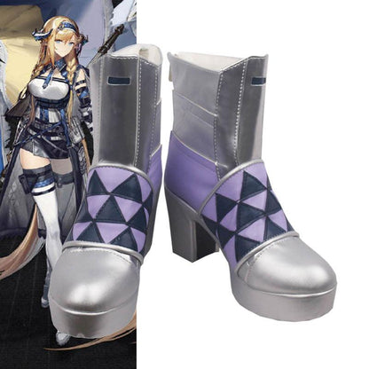 Arknights Saileach Game Cosplay Purple Boots Shoes for Cosplay Carnival