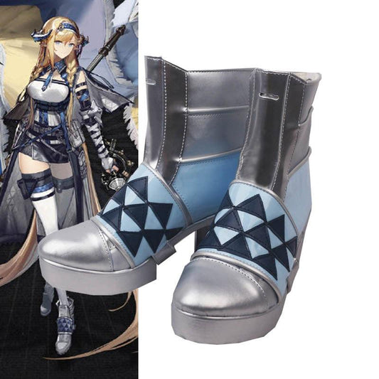 Arknights Saileach Game Cosplay Blue Boots Shoes for Cosplay Carnival