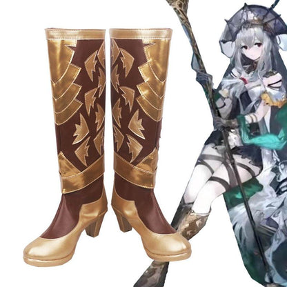 Game Arknights Skadi the Corrupting Heart Sublimation Cosplay Boots Shoes for Cosplay Anime Carnival