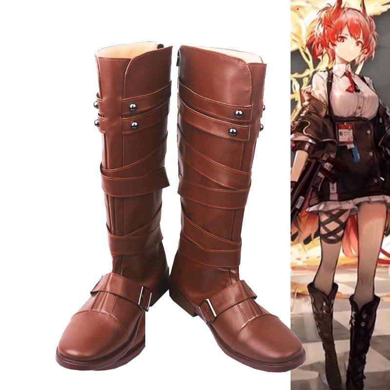 Arknights Fiammetta Game Cosplay Boots Shoes for Carnival Anime Party