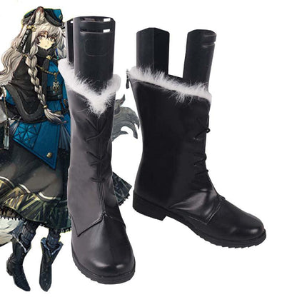 Arknights Pramanix Frost of Caster Icefield Messenger Game Cosplay Boots Shoes for Carnival Anime Party