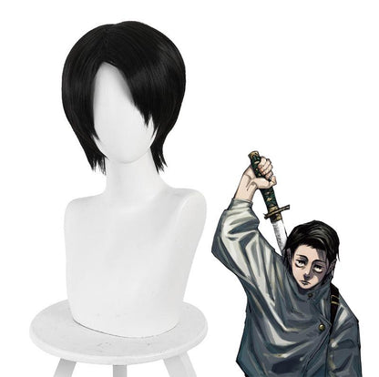 Anime Jujutsu Kaisen Yuta Okkotsu Short Black Cosplay Wigs