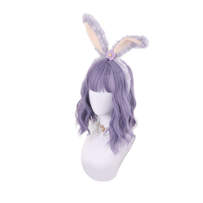 Rainbow Candy Wigs Wigs Grey Blue, Grey Pink, Light Gold Short Wig