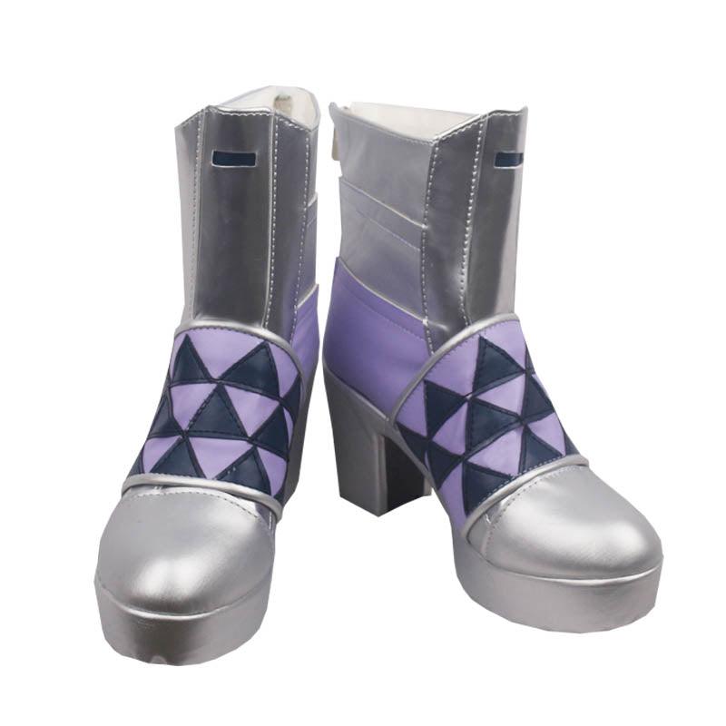 Arknights Saileach Game Cosplay Purple Boots Shoes for Cosplay Carnival