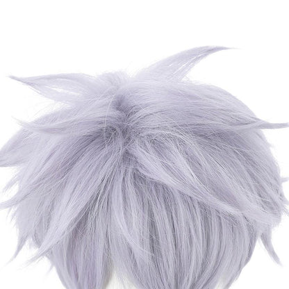 Anime Jujutsu Kaisen Ordinary Satoru Gojo Short Purple Cosplay Wigs