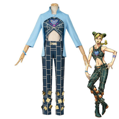 Anime JoJo's Bizarre Adventure: Stone Ocean Jolyne Cujoh Cosplay Costumes