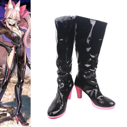 Game FGO Fate/Grand Order Koyanskaya of Light Tamamo No Mae Bunny Girl Cosplay Boots Shoes for Carnival