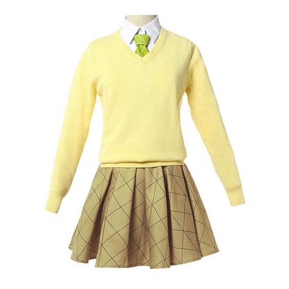 Anime Demon Slayer: Kimetsu no Yaiba: Demon Slayer Academy Shinobu Kocho JK Uniform Cosplay Costume