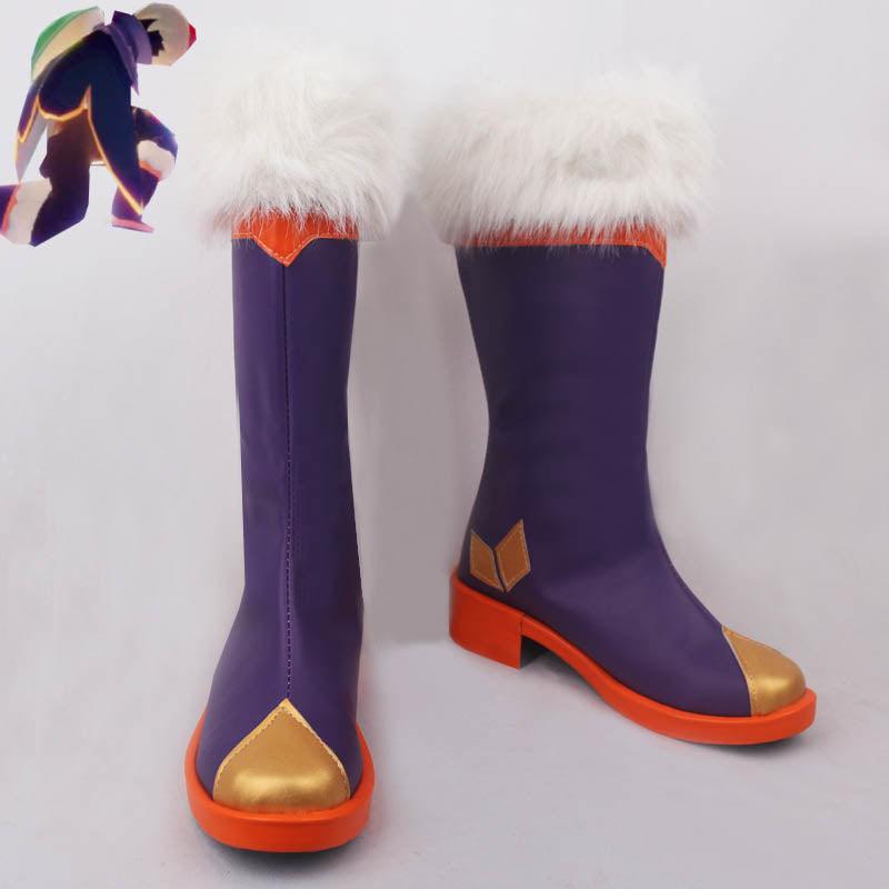 Sky: Children of the Light Travel Spirit Greeter Faux Fur Cuff Game Cosplay Boots Shoes