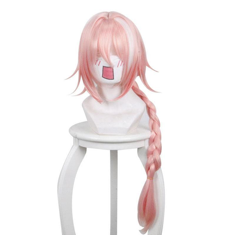 FGO Fate Grand Order Apocrypha Rider of Black Astolfo Pink Long Braid Cosplay Wig