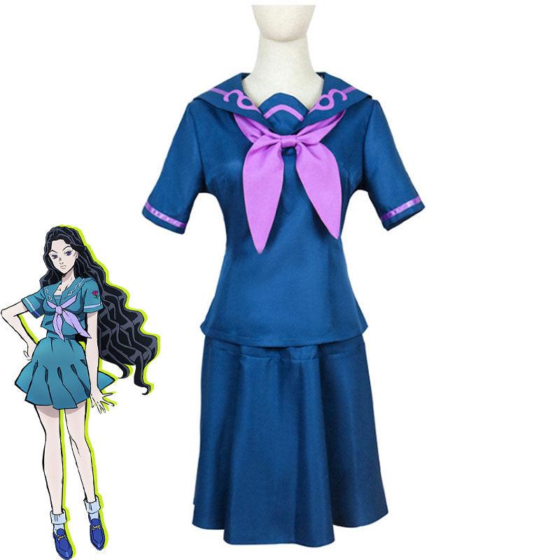 Anime JoJo's Bizarre Adventure Diamond Yukako Yamagishi Uniform Cosplay Costumes