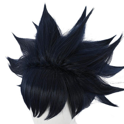 Anime Jujutsu Kaisen Megumi Fushiguro Short Dark Blue Cosplay Wigs