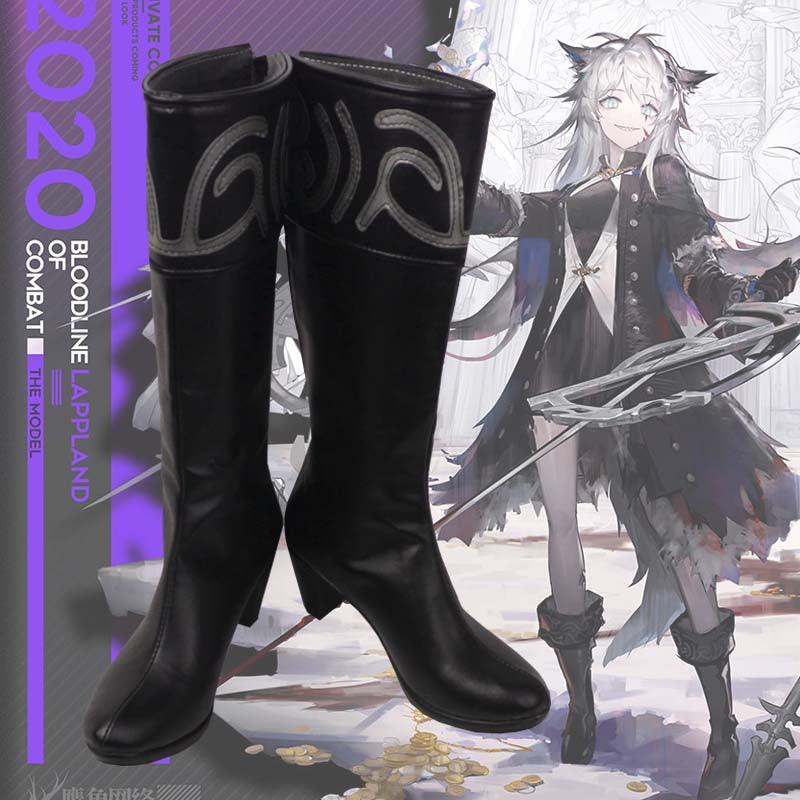 Arknights Lappland Refined Horrormare Game Cosplay Boots Shoes for Carnival Anime Party