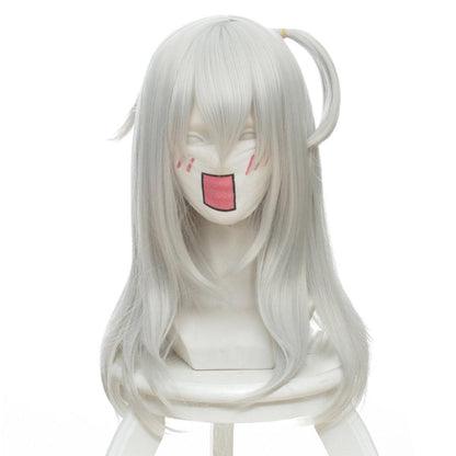 Anime Azur Lane IJN Suzutsuki White Long Cosplay Wig