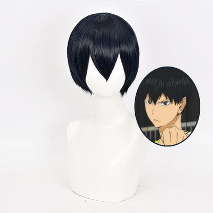 Haikyuu!! Kageyama Tobio Black Short Cosplay Wig