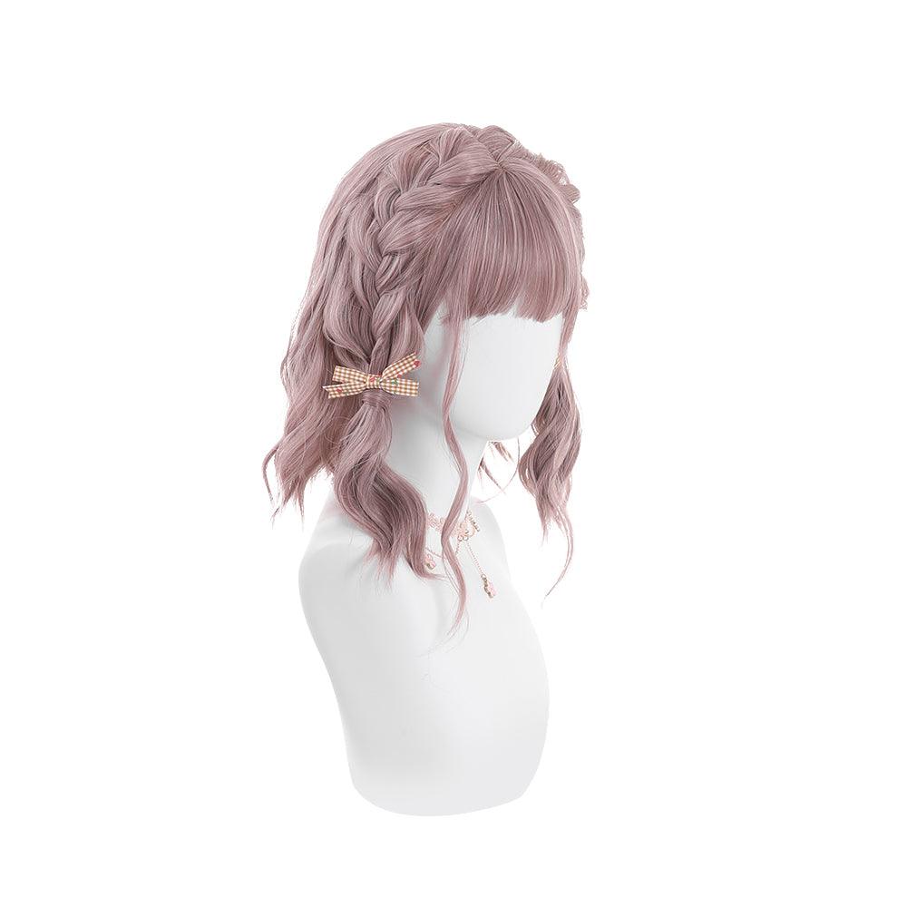 Rainbow Candy Wigs Wigs Grey Blue, Grey Pink, Light Gold Short Wig