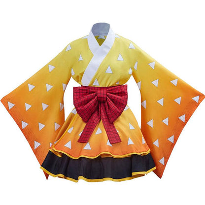 Anime Demon Slayer Kimetsu no Yaiba Tanjiro Kamado Zenitsu Agatsuma Rengoku Kyoujurou Cosplay Costumes