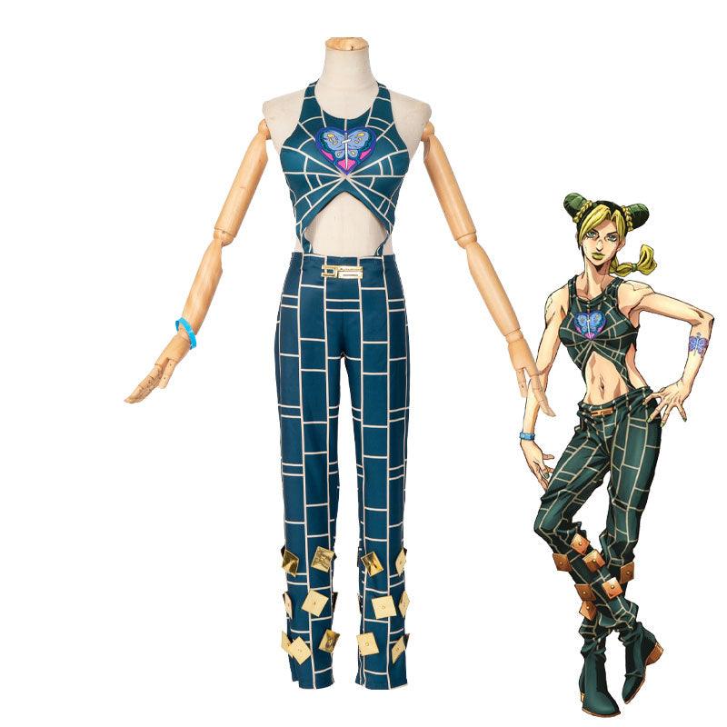 Anime JoJo's Bizarre Adventure: Stone Ocean Jolyne Cujoh Cosplay Costumes