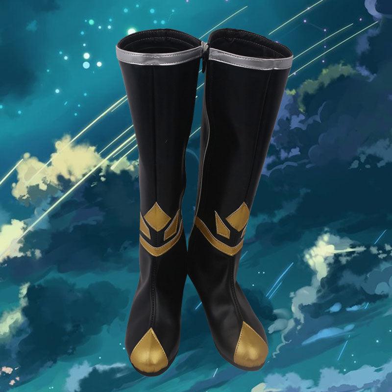 Sky: Children of the Light Season of Winter Spirits Daylight Prairie Festival Spin Black Winter Game Cosplay Boots Shoes