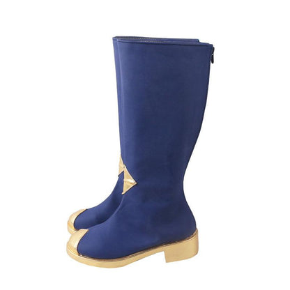 Sky: Children of the Light Winter Season Game Cosplay Boots Navy Blue Shoes