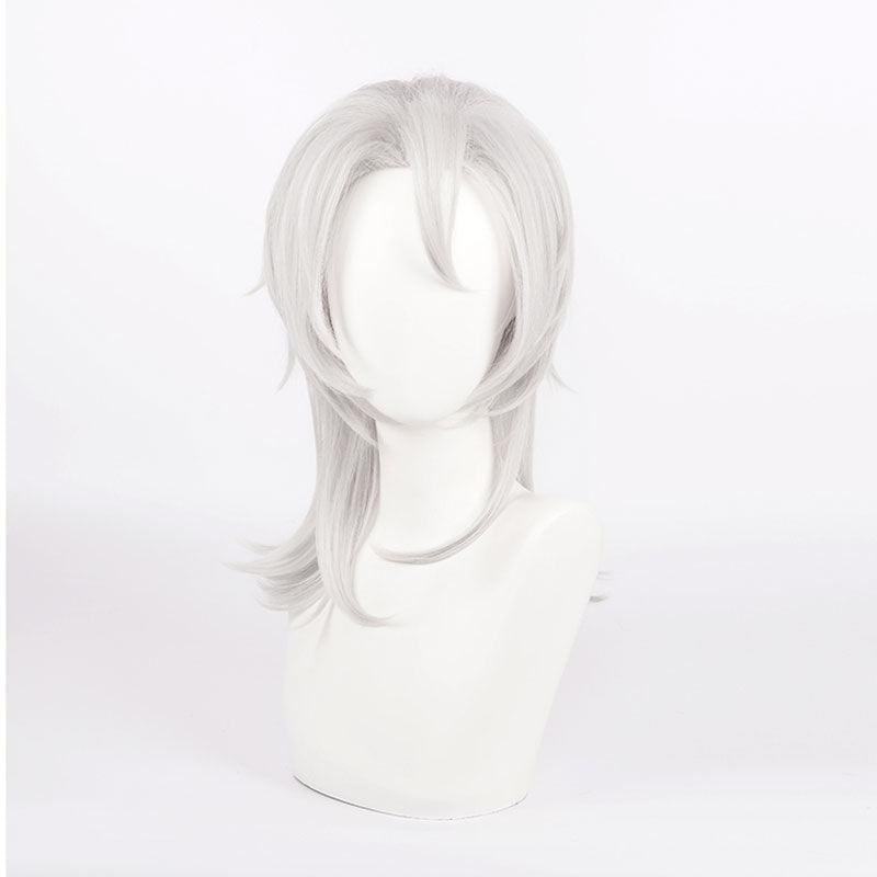 Anime Demon Slayer Kimetsu no Yaiba Uzui Tengen Silver Gray Cosplay Wigs