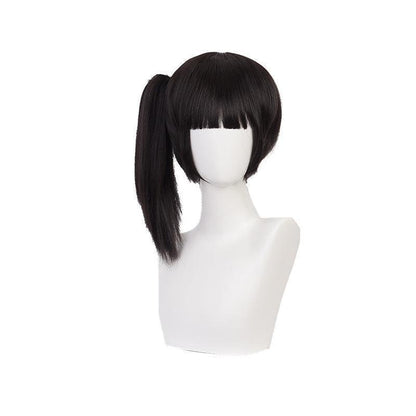 Demon Slayer: Kimetsu no Yaiba Kanao Tsuyuri Black Brown Ponytail Cosplay Wigs