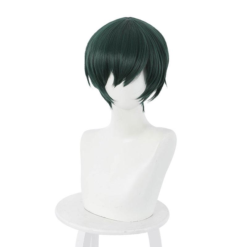 Anime Jujutsu Kaisen Mai Zenin Short Dark Green Cosplay Wigs