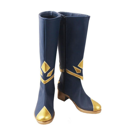 Sky: Children of the Light Season of Winter Spirits Daylight Prairie Festival Spin Navy Blue winter Game Cosplay Boots Shoes