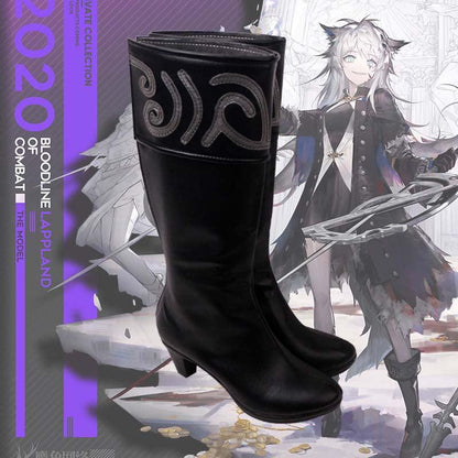 Arknights Lappland Refined Horrormare Game Cosplay Boots Shoes for Carnival Anime Party