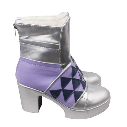 Arknights Saileach Game Cosplay Purple Boots Shoes for Cosplay Carnival