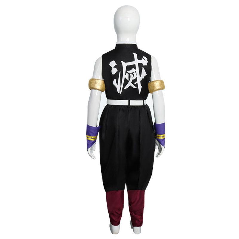 Anime Demon Slayer Kimetsu no Yaiba Tengen Uzui Kids Fullset Cosplay Costumes