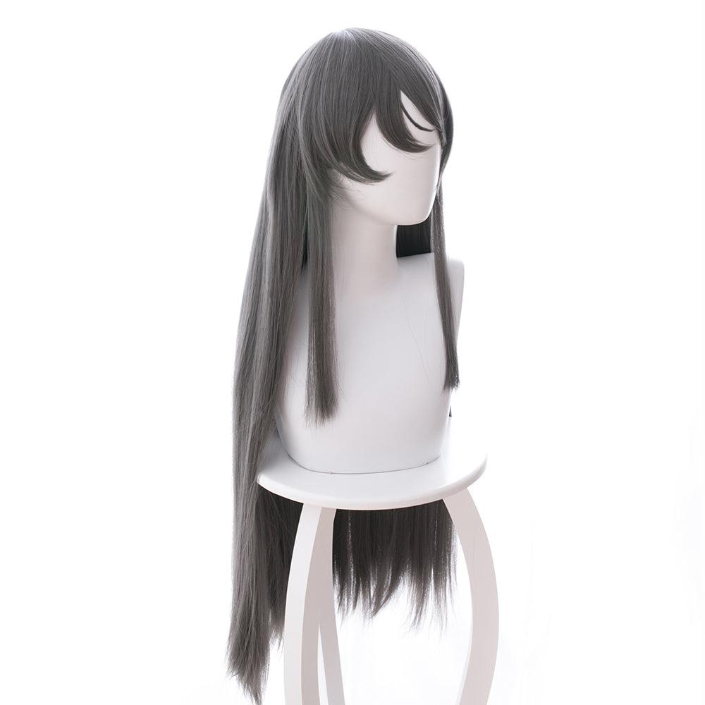 Anime Rascal Does Not Dream of Bunny Girl Senpai Sakurajima Mai Dark Grey Cosplay Wig