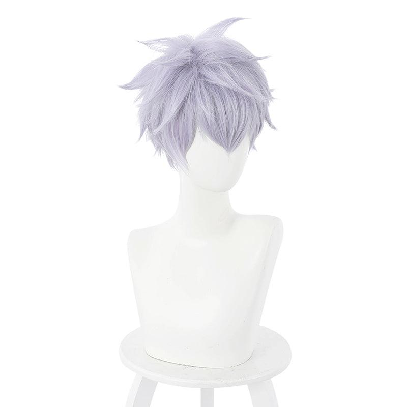 Anime Jujutsu Kaisen Ordinary Satoru Gojo Short Purple Cosplay Wigs