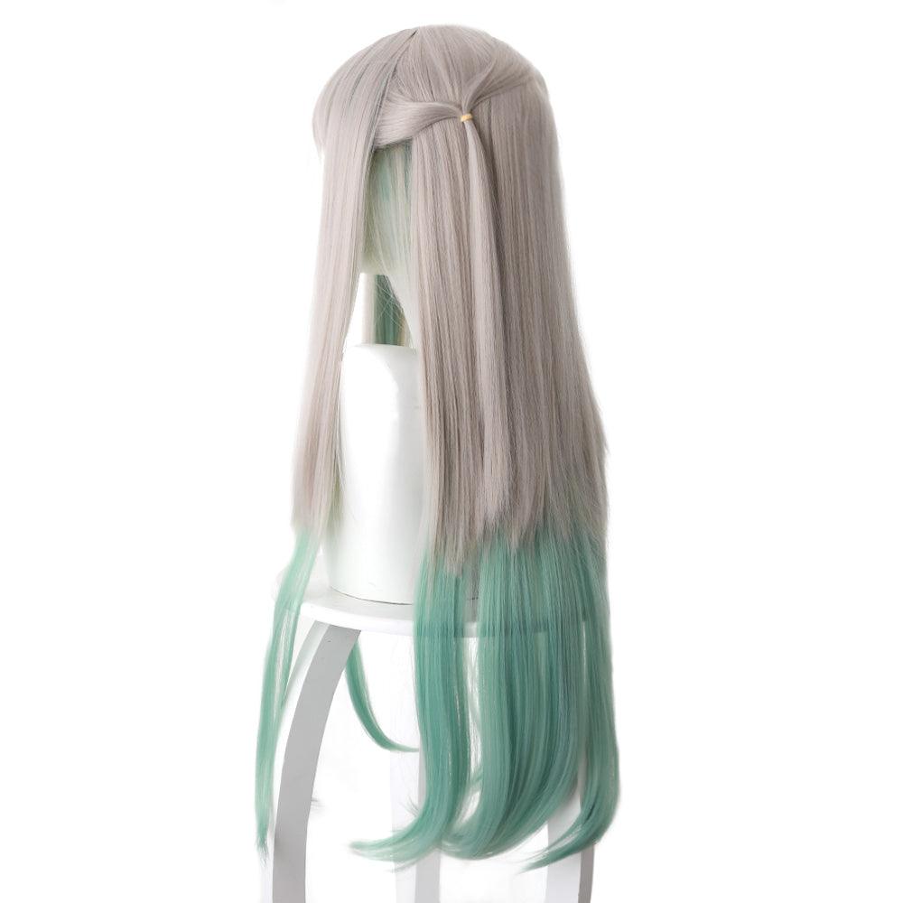 Anime Toilet-bound Hanako-kun Yashiro Nene Gray and Green Cosplay Wig