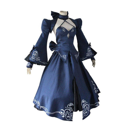 FGO Fate Stay Night Saber Alter Arturia Pendragon Women Black Bride Cosplay Costumes