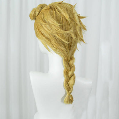 Anime JoJo's Bizarre Adventure Shiobana Haruno Golden Medium Cosplay Wig