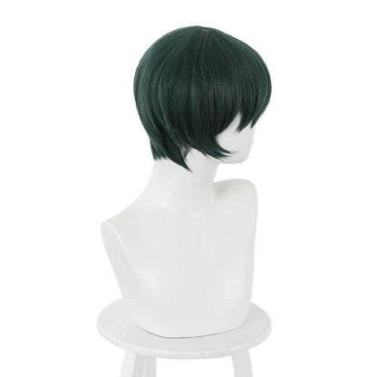 Anime Jujutsu Kaisen Mai Zenin Short Dark Green Cosplay Wigs