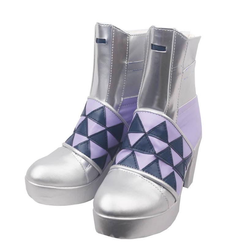 Arknights Saileach Game Cosplay Purple Boots Shoes for Cosplay Carnival