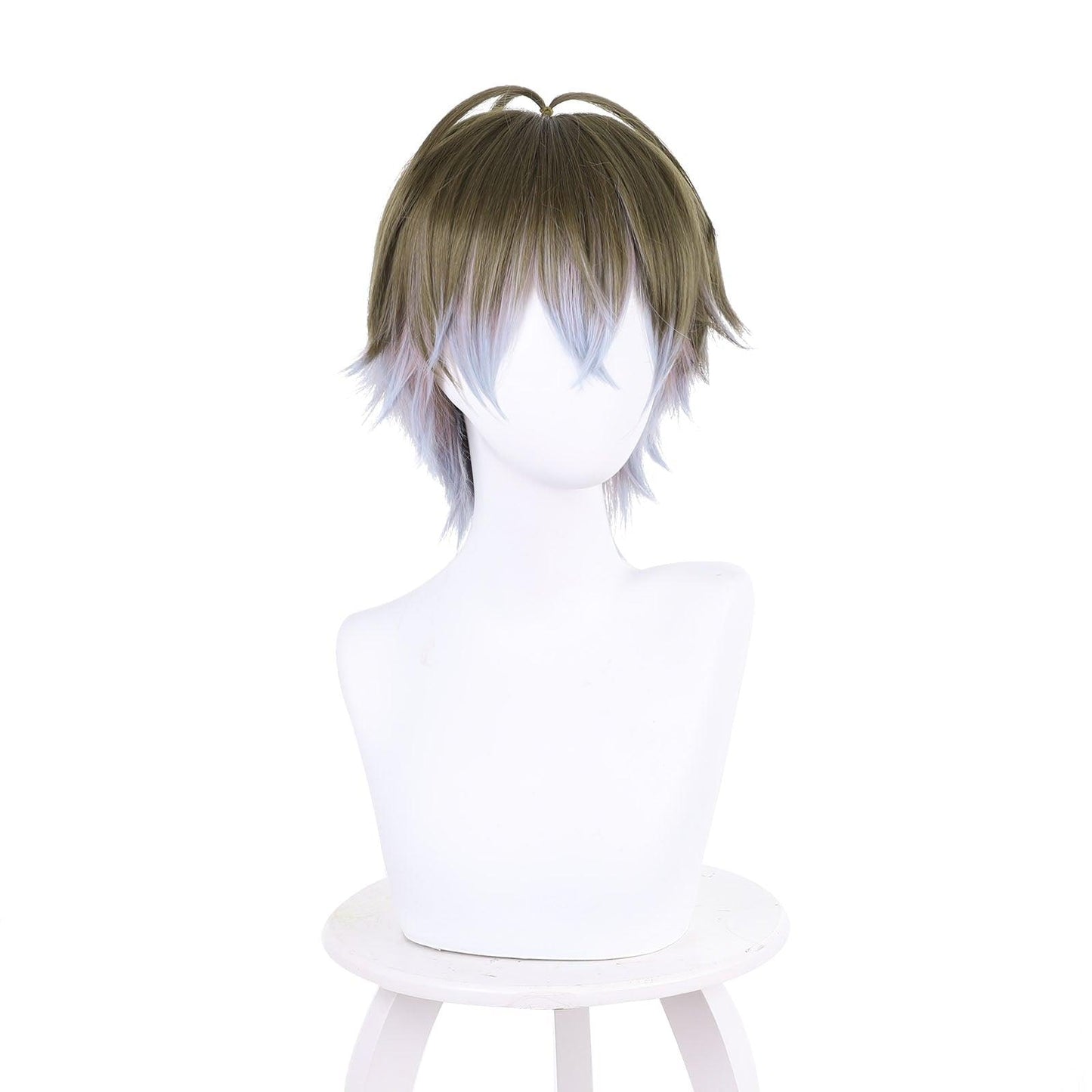 Anime Cosplay Wigs for Ike Eveland Brown Gradient Cosplay Wig of NIJISANJI