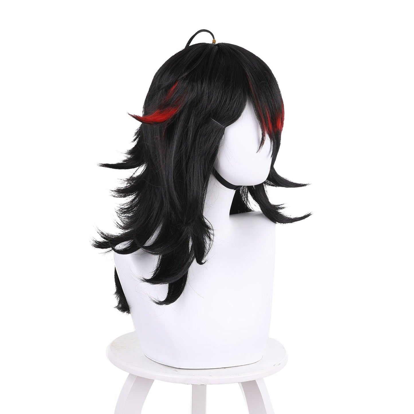 Anime Cosplay Wigs for Vox Akuma Black red gradient  Cosplay Wig of NIJISANJI