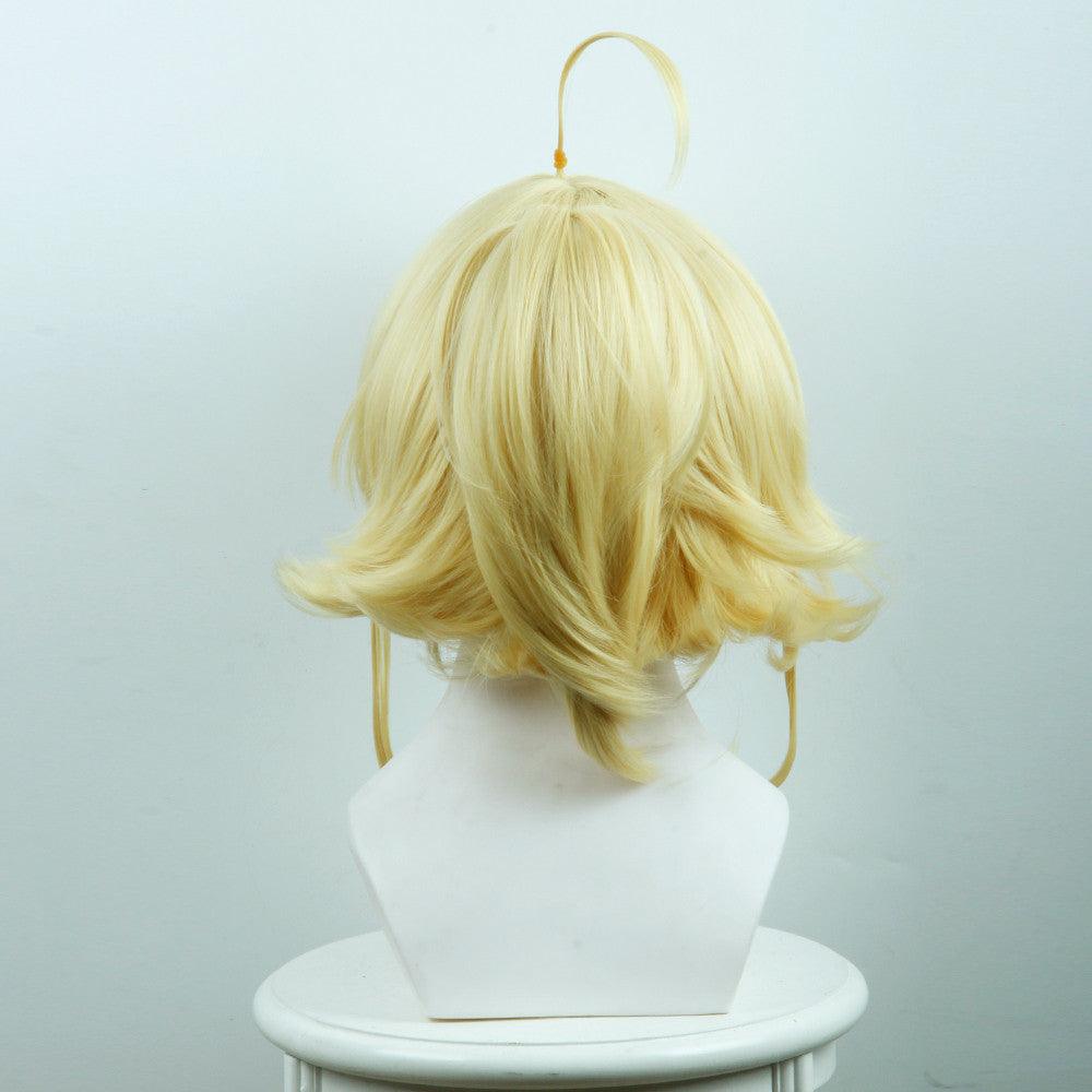 Tan Ya Senki / Girl Wars Tanya Von Degurechaff Short Yellow Anime Cosplay Wigs