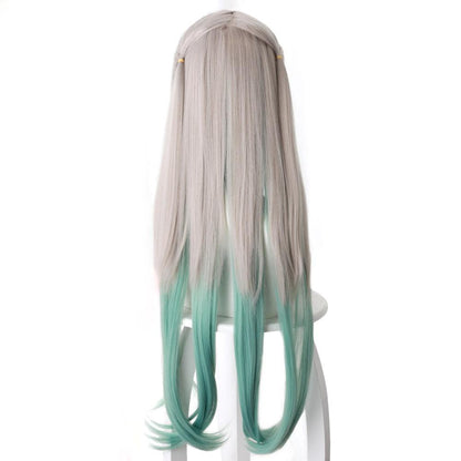 Anime Toilet-bound Hanako-kun Yashiro Nene Gray and Green Cosplay Wig