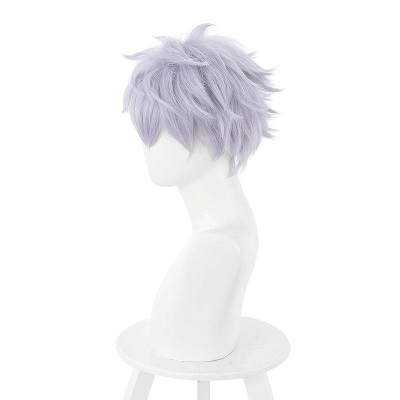 Anime Jujutsu Kaisen Ordinary Satoru Gojo Short Purple Cosplay Wigs