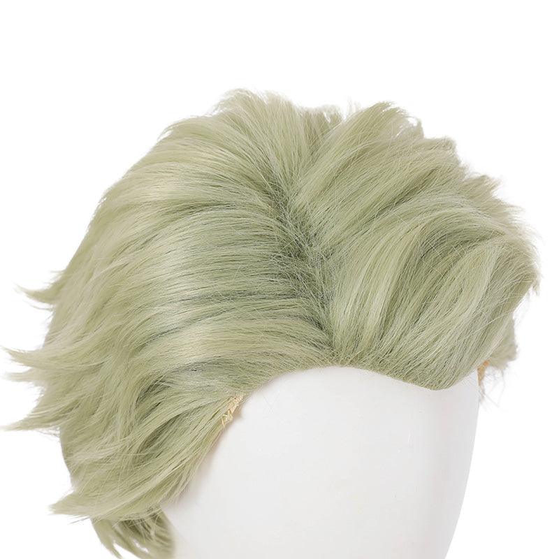 Anime Jujutsu Kaisen Kento Nanami Short Mixed Green Cosplay Wigs