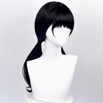 Anime Chainsaw Man Mitaka Asa Black Long Cosplay Wig