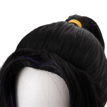 Demon Slayer Kochou Shinobu Black gradient bluish-purple Short Cosplay Wig