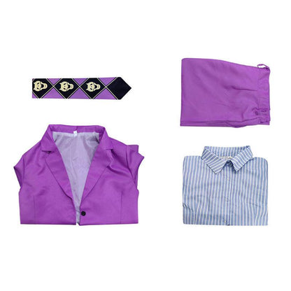 Anime JoJo's Bizarre Adventure Yoshikage Kira Suit Cosplay Costumes