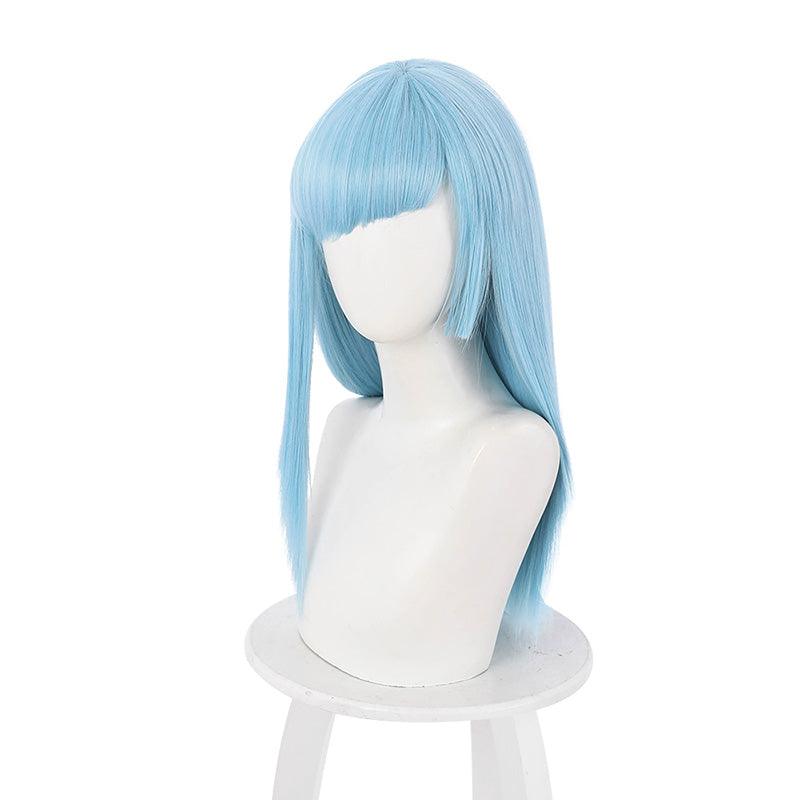 Anime Jujutsu Kaisen Kasumi Miwa Long Blue Cosplay Wigs